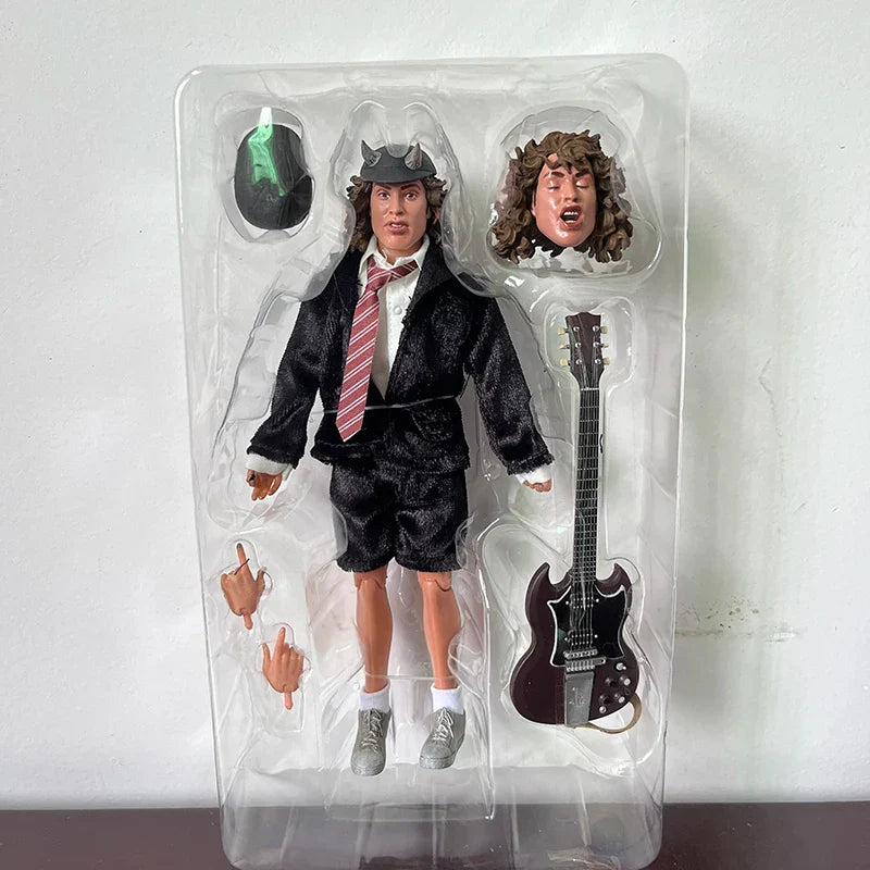 Highway To Hell Angus Young Bon Scott Action Figure Model Toys Collection Joint Movable Christmas Gift Toys For kids