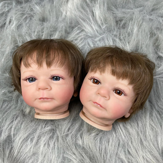 19 Inch Painted Reborn Doll Kit Felicia With Hair and Eyelashes 3D Skin Visible Veins Doll Mold Parts With Cloth Body