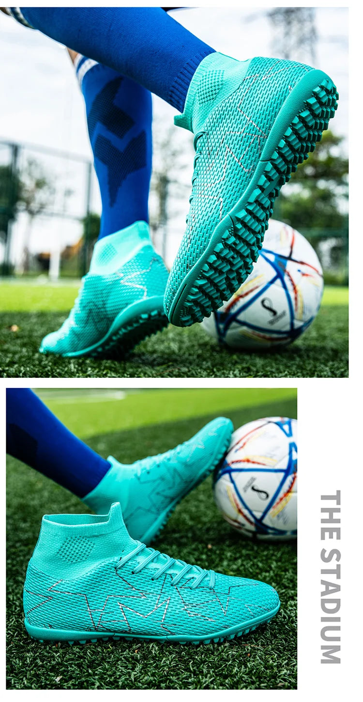 Outdoor Men Breathable Soccer Shoes Cleats Training Football Boots Match Sneakers