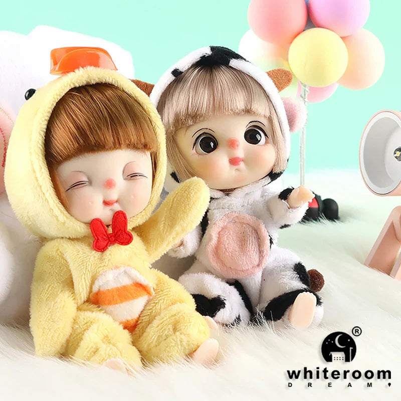 Ob11 Bjd Doll Accessories Bed Bodysuit Obitsu 11 Clothes Dolls For Girls Boy Toys Baby Kawaii Anime Toy items Pajama Miniature