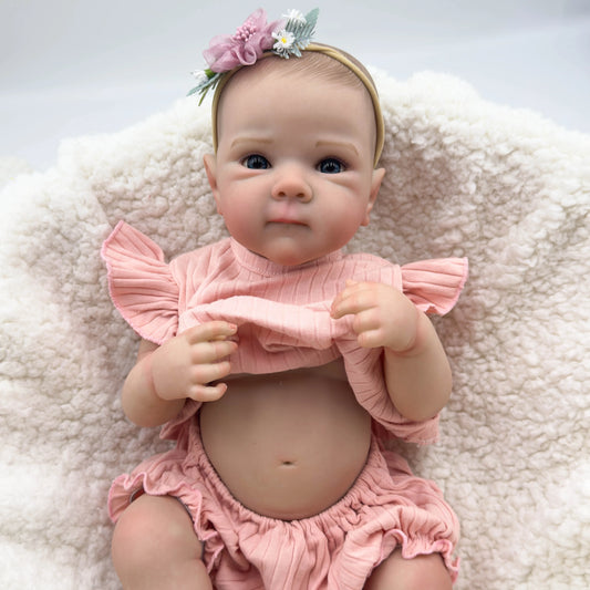 NPK 19-inch Bettie Full Body Collectible Art Doll for Girls Waterproof Bath Toy with Hand-Painted Hair vinyl  Doll