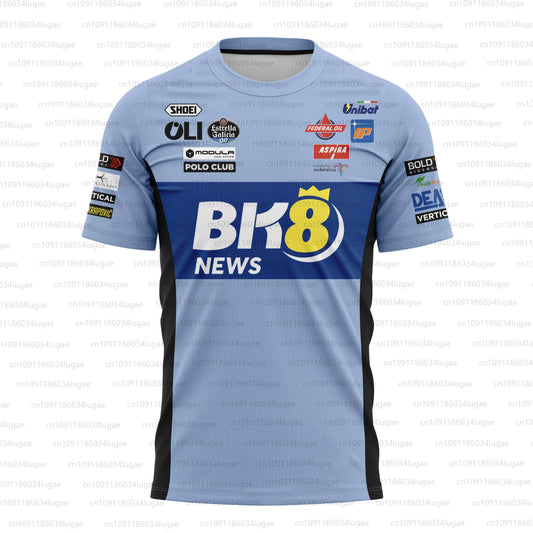 2025 Men's Women's Limited Edition Outdoor Sports Marc Mírquez Salute Design Breathable Leisure Retro Racing T-shirt O Neck Top