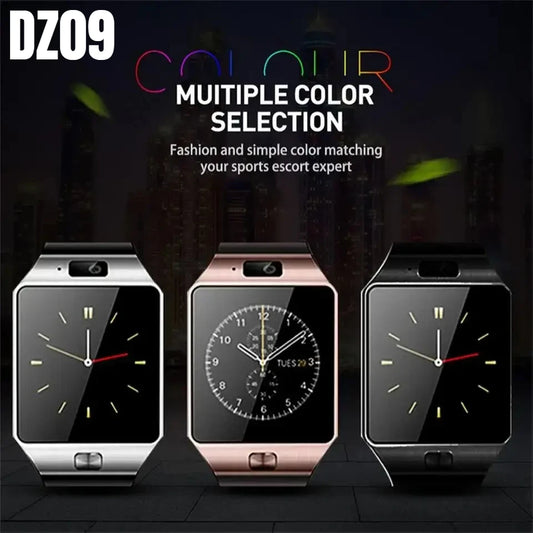 Premium Digital Touch Screen Smart Watch DZ09 Bracelet Camera Bluetooth SIM Card Phone Watch Reloj Mujer Android IOS
