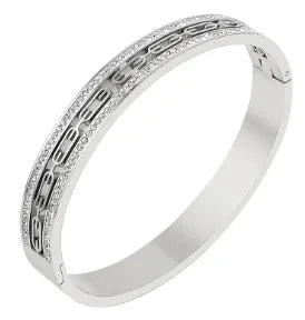 Stainless Steel With Zirconia Bracelet Simple Jewelry