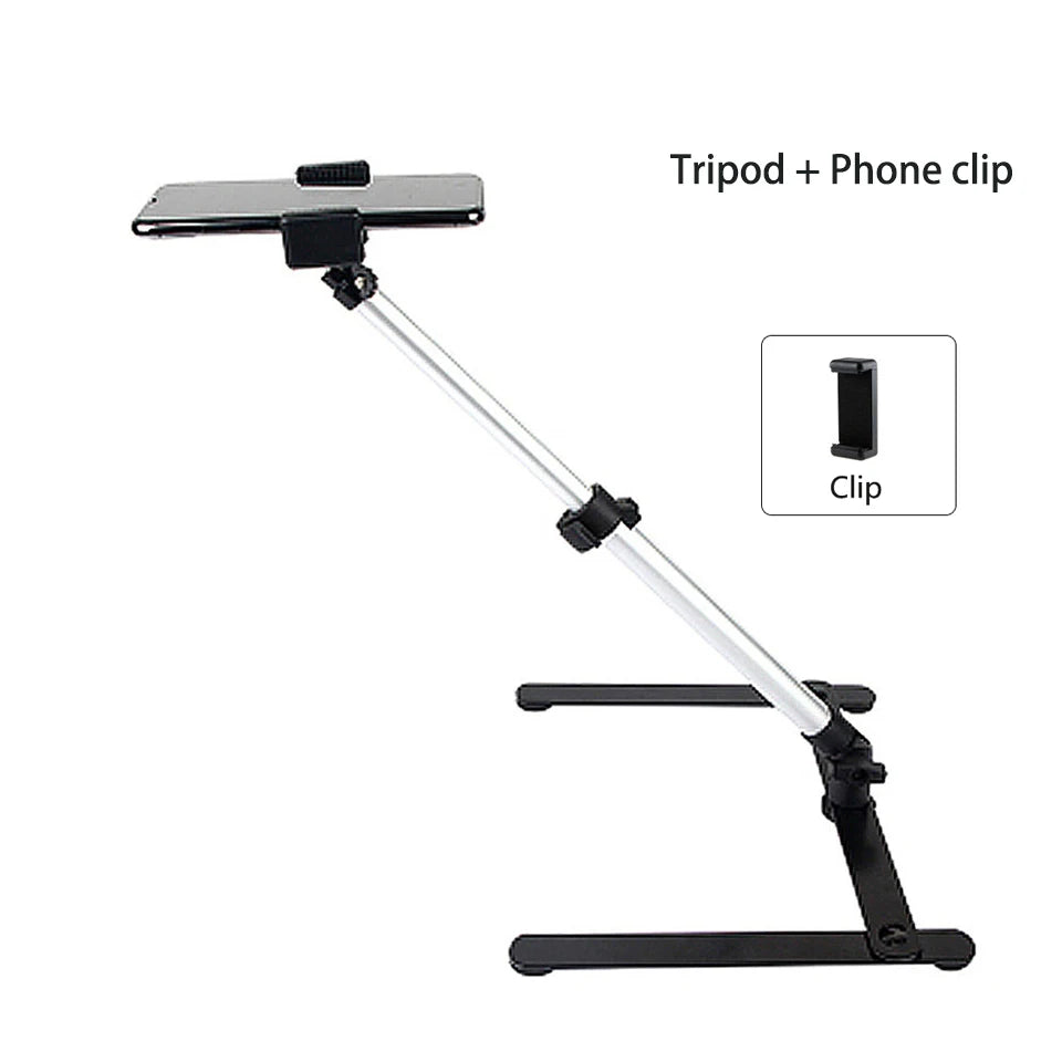 Foldable Overhead Tripod for Smartphone Desktop Tripod for Iphone Phone Tripods