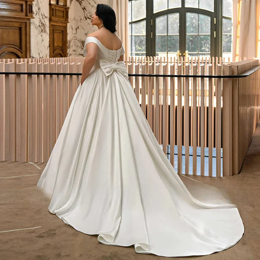 White Bridesmaid Dresses: Wedding Dress Plus Size Woman Bride Dresses