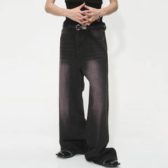 Fashion Baggy Jeans Trend Men's Summer Loose Wide Leg Denim Pants