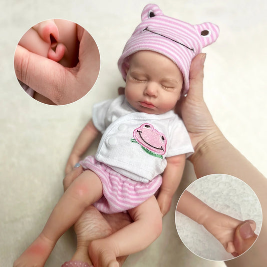 33cm Can Open Mouth Solid Silicone LouLou Bebe Reborn Girl and Boy Lifelike Reborn Dolls Muñecas Reborn Toy Corpo De Silicone