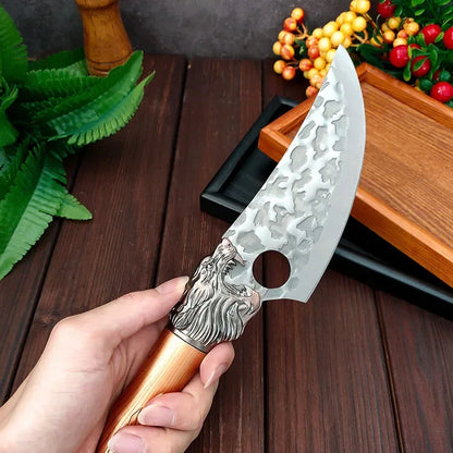 Sharp Chef Meat Cleaver Butcher Boning Knife Stainless Steel Slicing Meat Fish Fruit