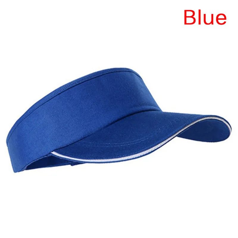 New Tennis Caps Men Women Adjustable Sport Headband Classic Sun Sports Visor Hat Running Caps Tennis Beach Hat Outdoor SportsHat