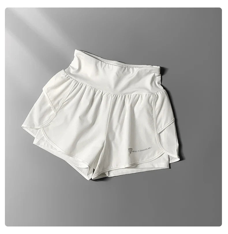DRUR Yoga Short Woman Gym Clothes 2 In 1 High Waist Pants With Pockets Fitness Cycling Shorts Women Yoga Shorts Sportwear 2025