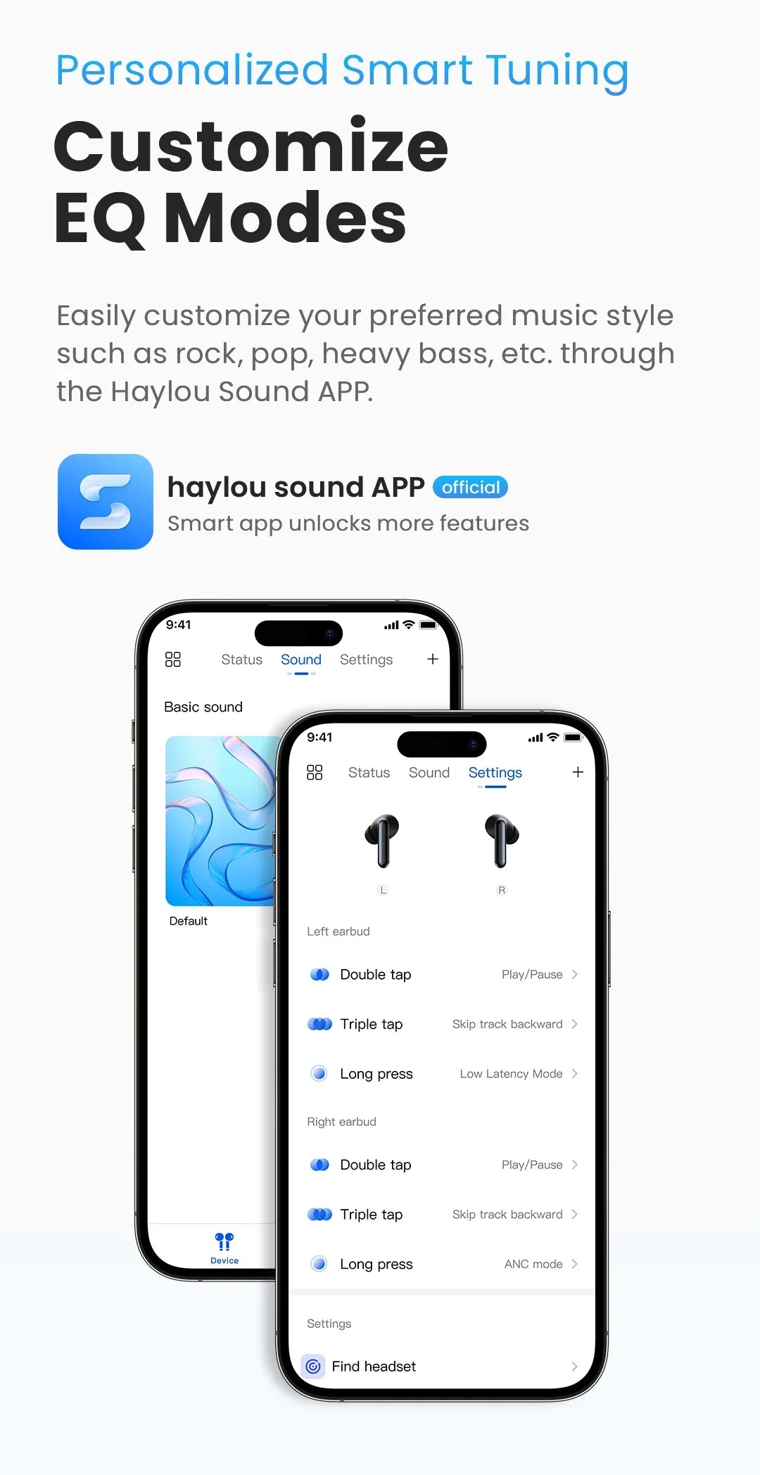 HAYLOU Mori Pro Bluetooth 5.4 Earphones -43dB ANC Active Noise Cancellation Earbuds 6 Mic Wireless Headphones 35H Battery Life