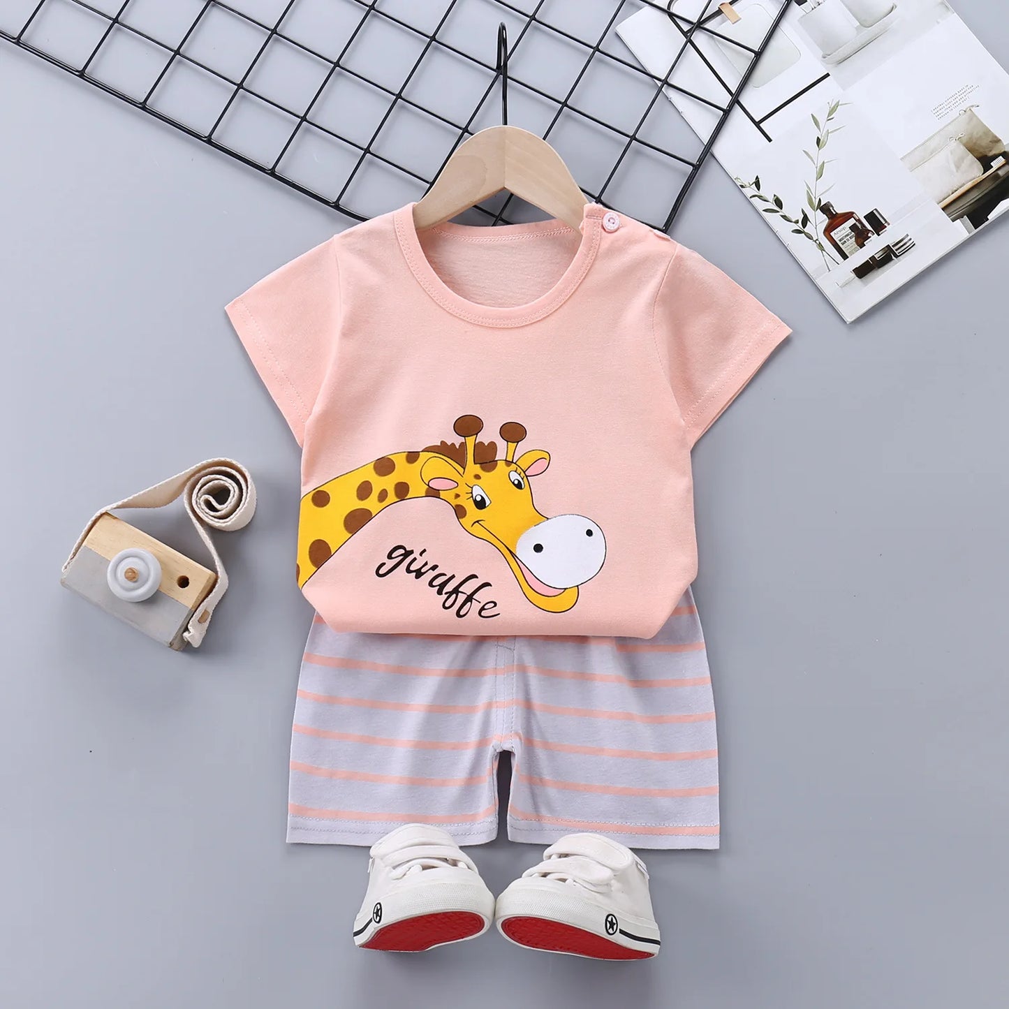 Toddler Boy Clothes Cotton Tops+Pant 2Pcs Set Baby Girl Clothes Infant Outfit Kid Tracksuit Casual Clothes Children Suit A1017