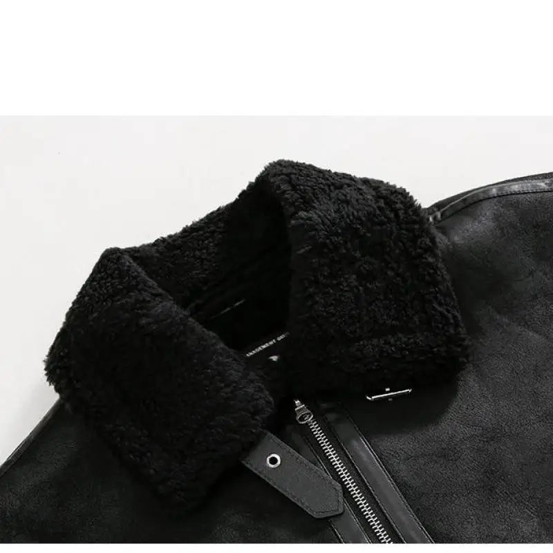 One-piece Cotton-padded Coat Men's Winter Korean-style Loose Suede Deer Jacket