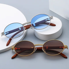 Sunglasses Men's Oval Sunglasses Women's Fashion Trend Uv Protection Sunglasses