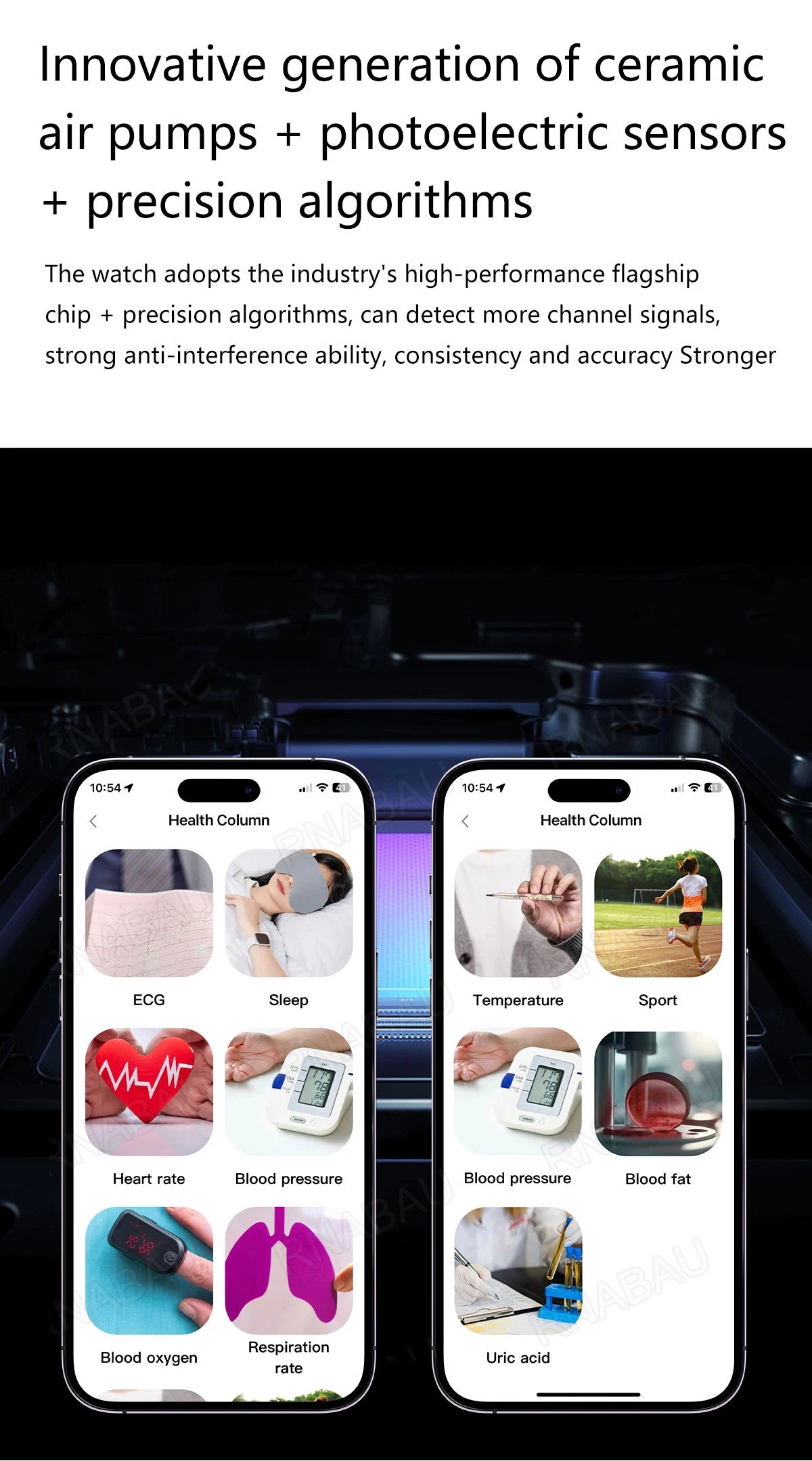 Airbag Smart Watch For huawei watch mens air Pump