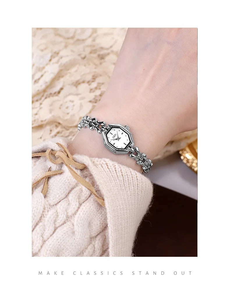 GEDI Brand Ladies Watches are Exquisite Light Luxury Retro Metal Bracelets high-end Waterproof Women Fashion Quartz Wristwatches