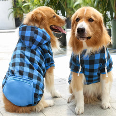 Dog Winter Coat  Pet Jacket Plaid Reversible  Vest Cold Weather Dog Clothes Pet Apparel