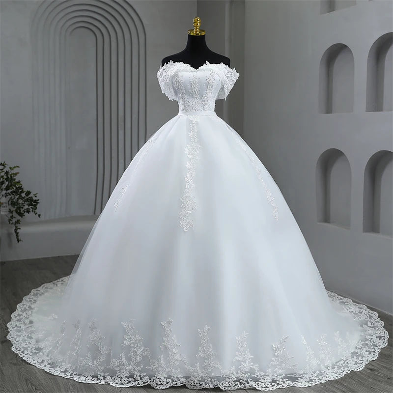 White Bridesmaid Dresses: Plus Size White Wedding Dresses Off The Shoulder