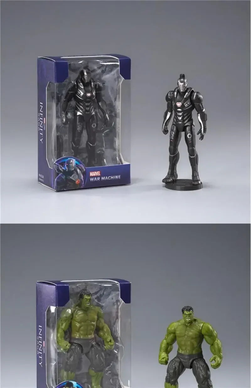 ZD Toys Official Avengers Legends: Iron Man, Spider Man, Thor, Captain America, Thanos, Hulk, War Machine Action Figures