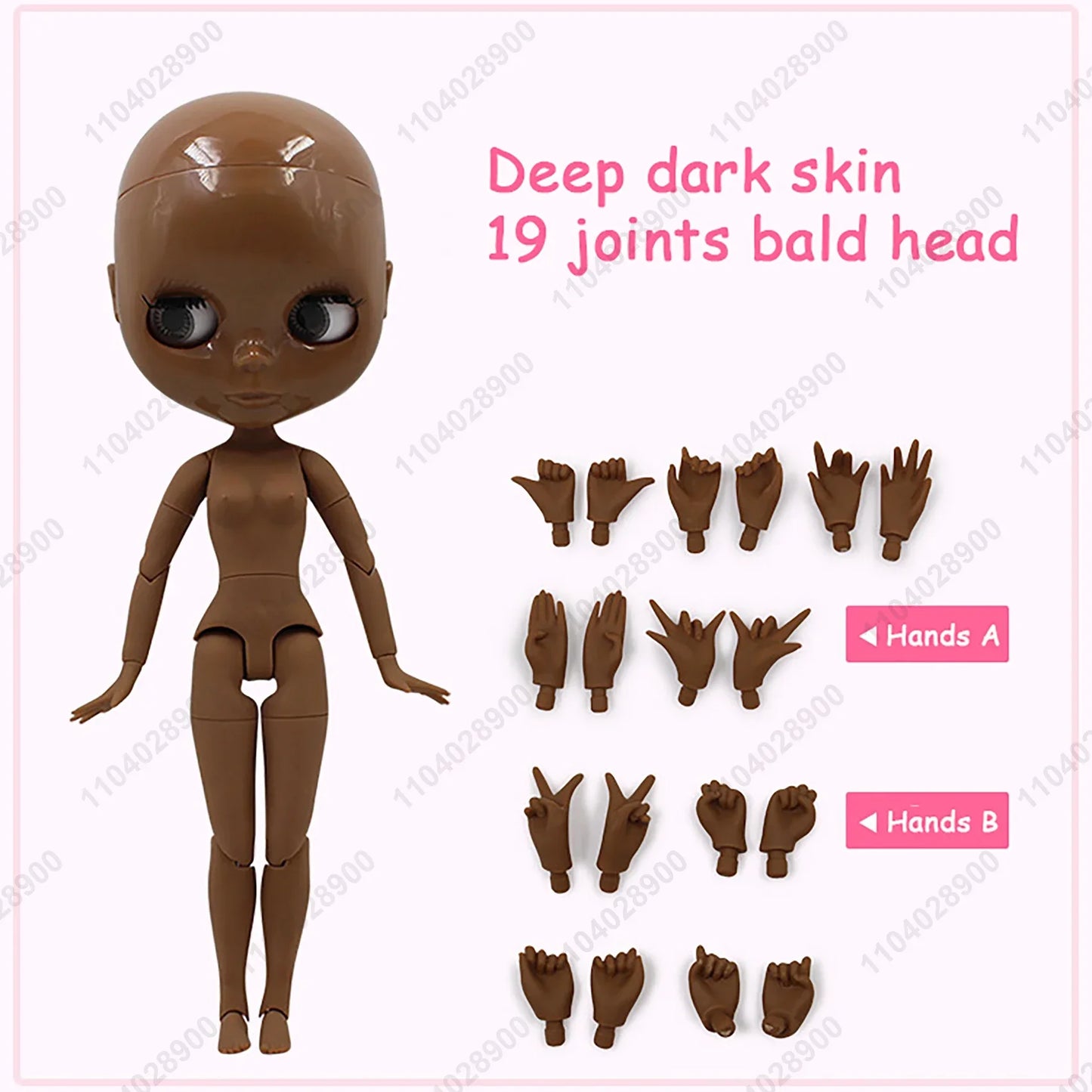 ICY DBS Blyth Doll 19 Joints 1/6 Body 30CM BJD Doll Body No Wig Bald Head No Make-up Practice For Beginner DIY Costume Doll Gift