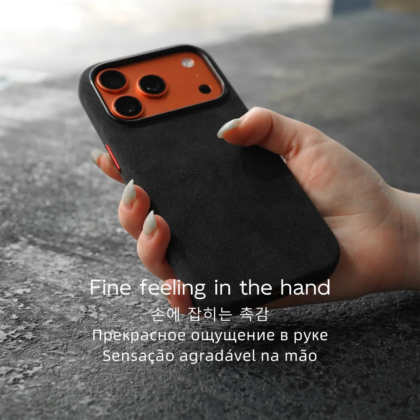 Case for iPhone 17 16 Pro Max Compatible Magsafe Business Supercar Interior Same Suede Leather Phone Cover