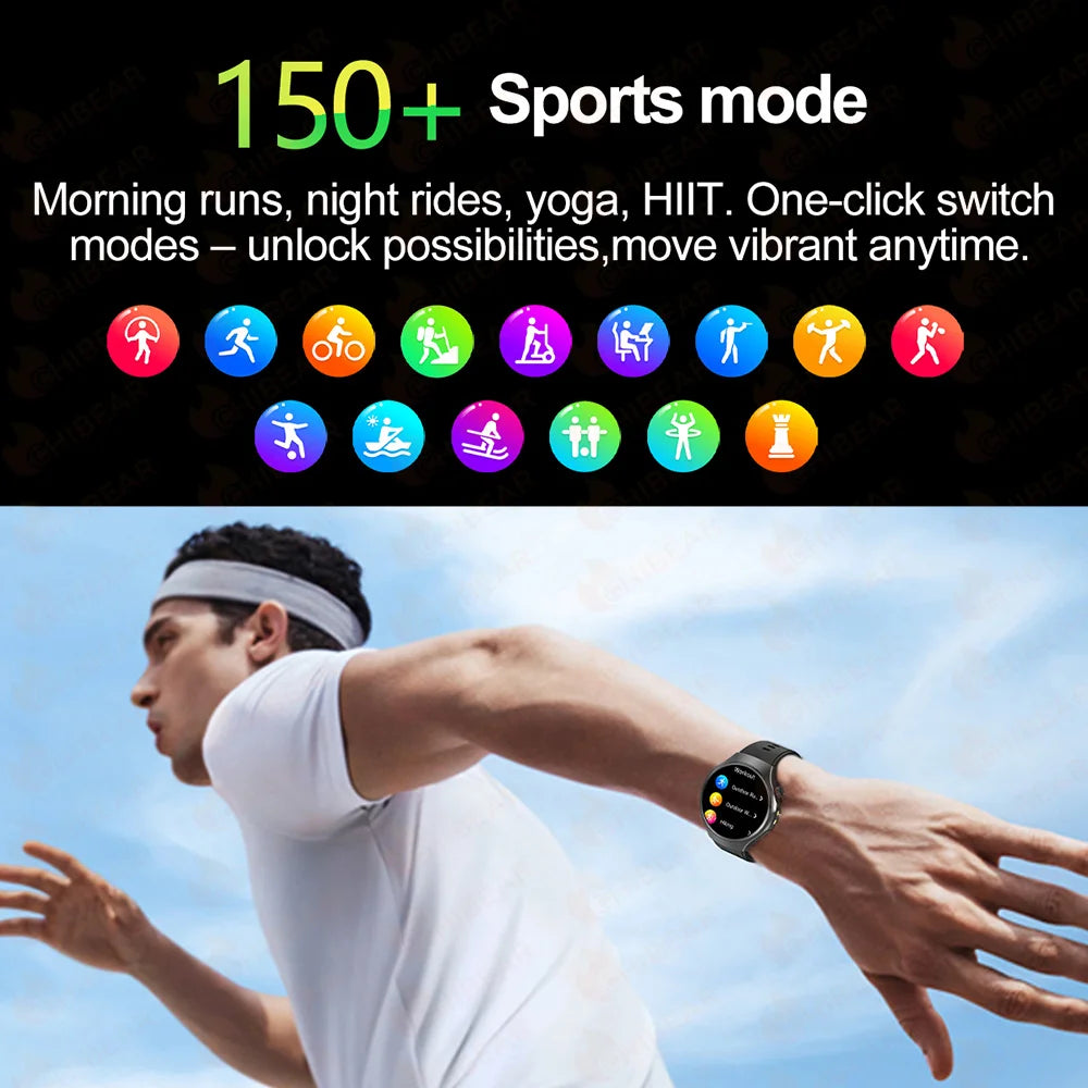 New Smart Watch Men Full Touch Screen Compass Bluetooth Call Flashlight Sports Activity Fitness Heart Rate Waterproof Smartwatch