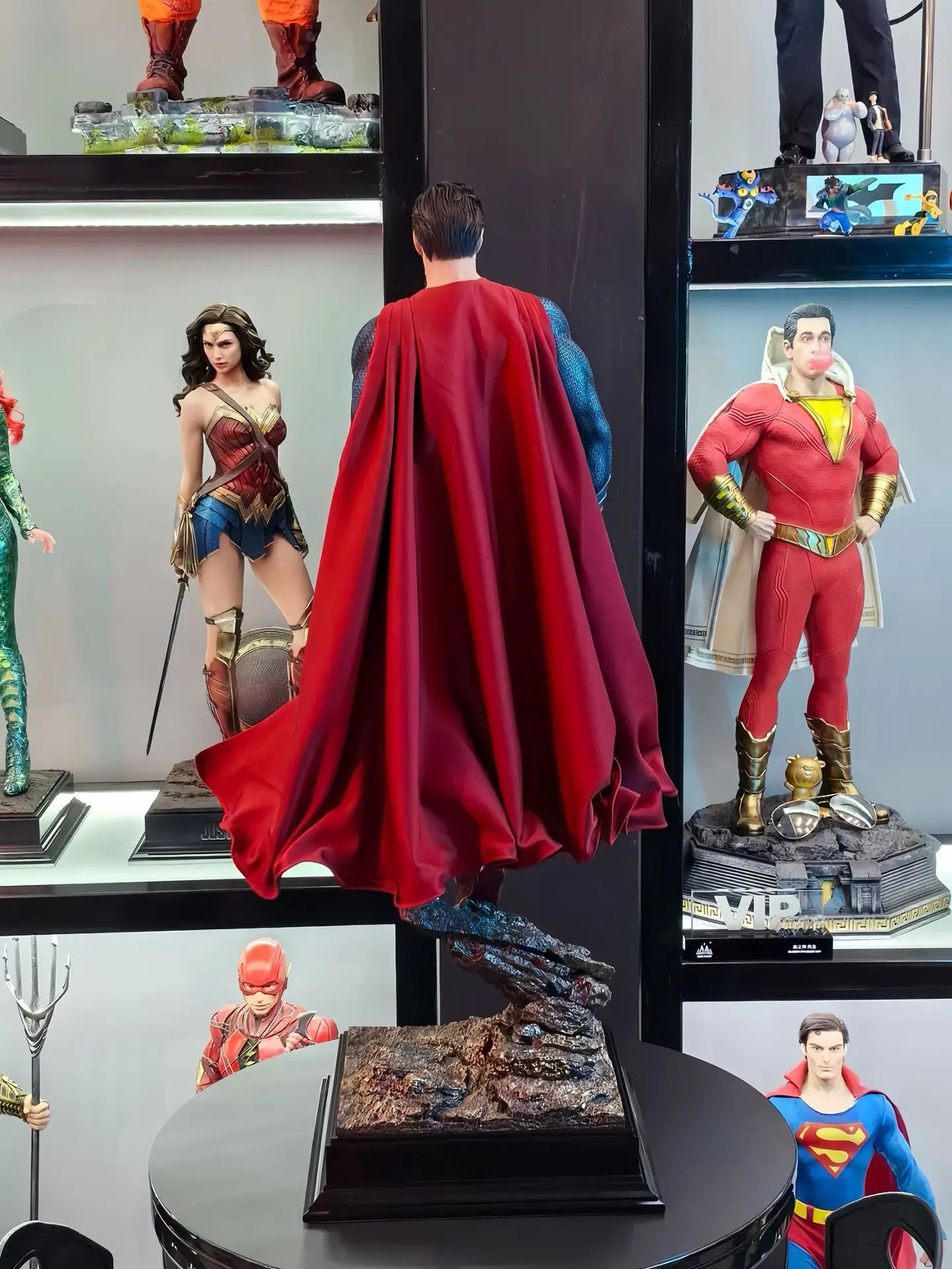 Super High Quality Dc Series Justice League Steel Man Superman Gk Statue Handmade Fashionable Model Ornament Birthday Gift Gift