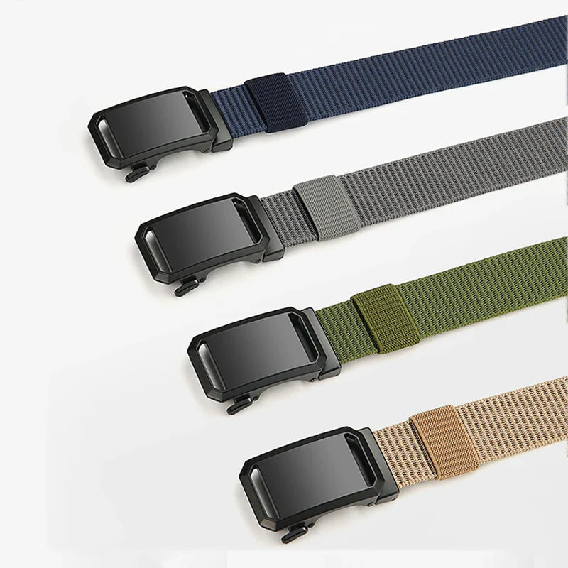 DINISITON Men‘s Belt Nylon Breathable Belts for Men Outdoor Equipment Belt Cowboy Canvas Designer Belt Tactical Belt