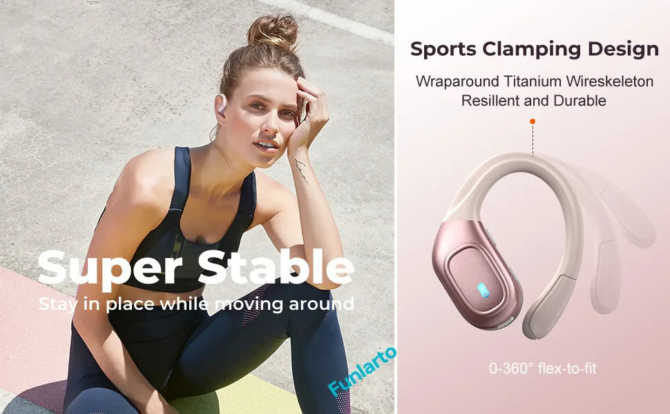 Sport Bluetooth 5.3 Earphones Earhook Headphones IPX7 Waterproof Wireless Earbuds 75 Hrs with LED Power Display Physical buttons