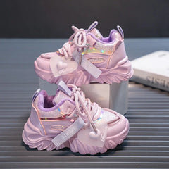 Sport Shoes for Kids Girls Cute Princess Non-slip Light Children Fashion Casual Sneakers