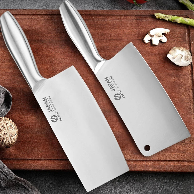 1-7pcs Chef Knife Set Hollow Handle Knife Set Stainless Steel Household Slicing Kitchen