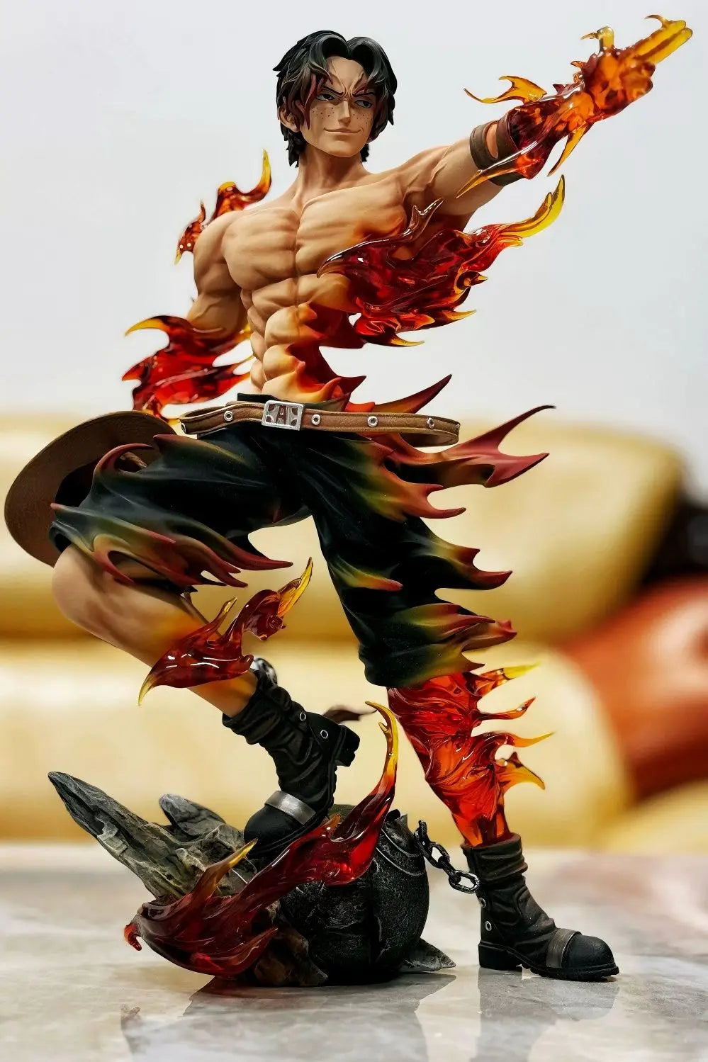 One Piece Ace Anime Figure Portgas·D· Ace Action Figurine Statue Pvc Gk Model Collection Doll Desk Decoration Toy Birthday Gifts
