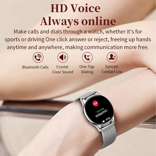 New Original Smartwatch HD 466*466 Always Show Time 1.32 AMOLED Display Call Reminder Gift Ultra Thin Women SmartWatch for Women
