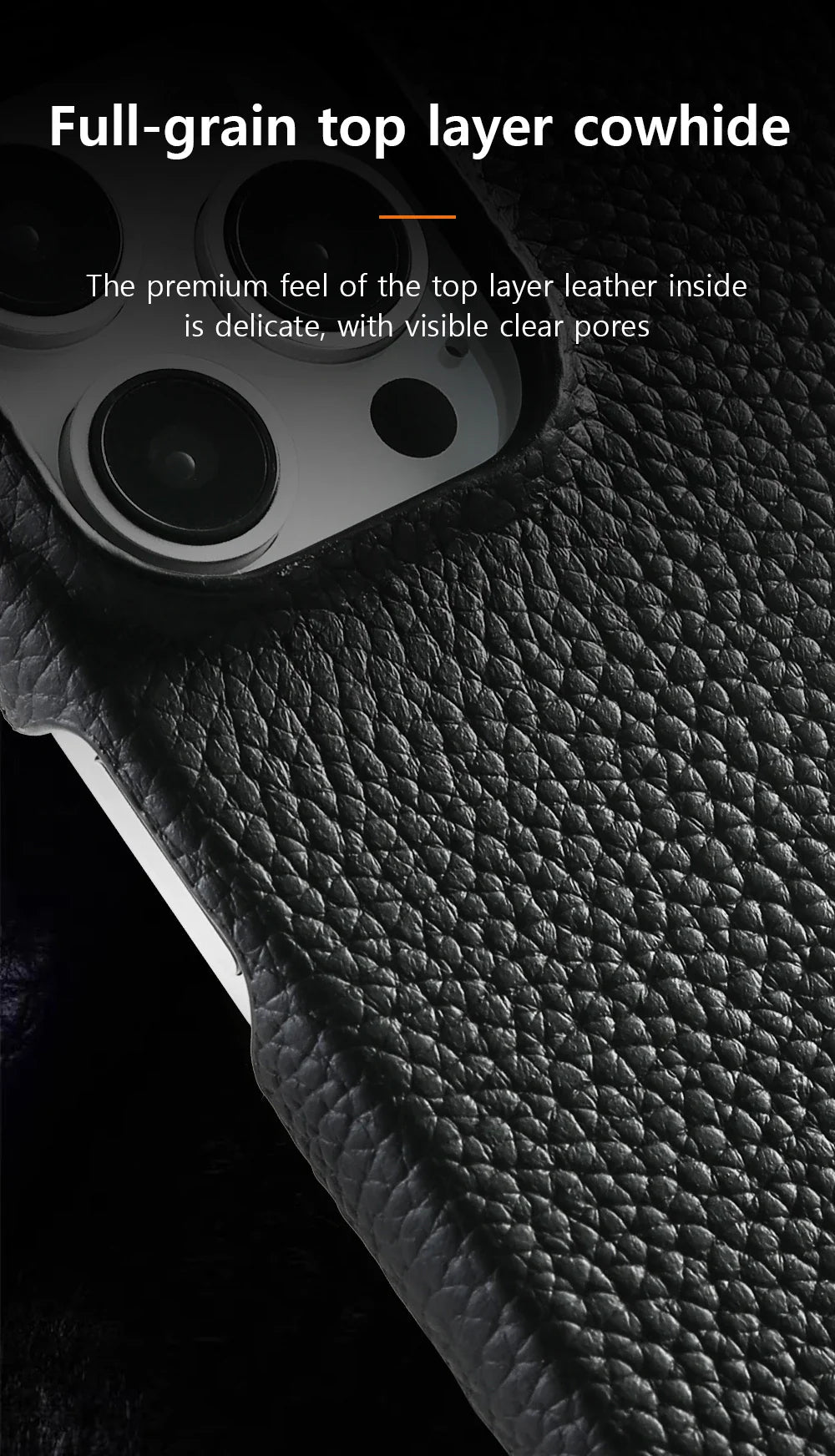 for Magsafe Case for iPhone 17 15 16 Pro Max Air 17Pro Natural Cowhide Lychee Leather Magnetic Protector Luxury Phone Back Cover
