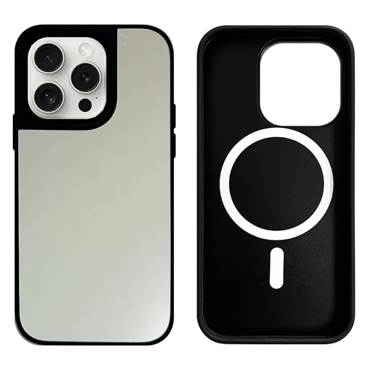 Luxury Makeup Mirror Phone Case For iPhone12 13 14 15 17Pro Max11 16Pro Max 17Pro iPhone Air 16Plus Hard Case MagSafe Compatible