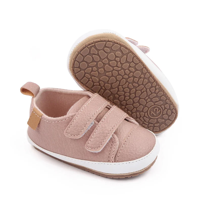 Baby Casual Sneaker Spring and Autumn Soft PU and TPR Sole Anti-slip
