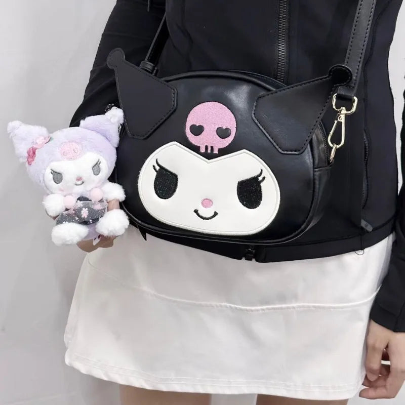 Cartoon Womens Shoulder Bag Cute Japanese Style Pu Leather Casual