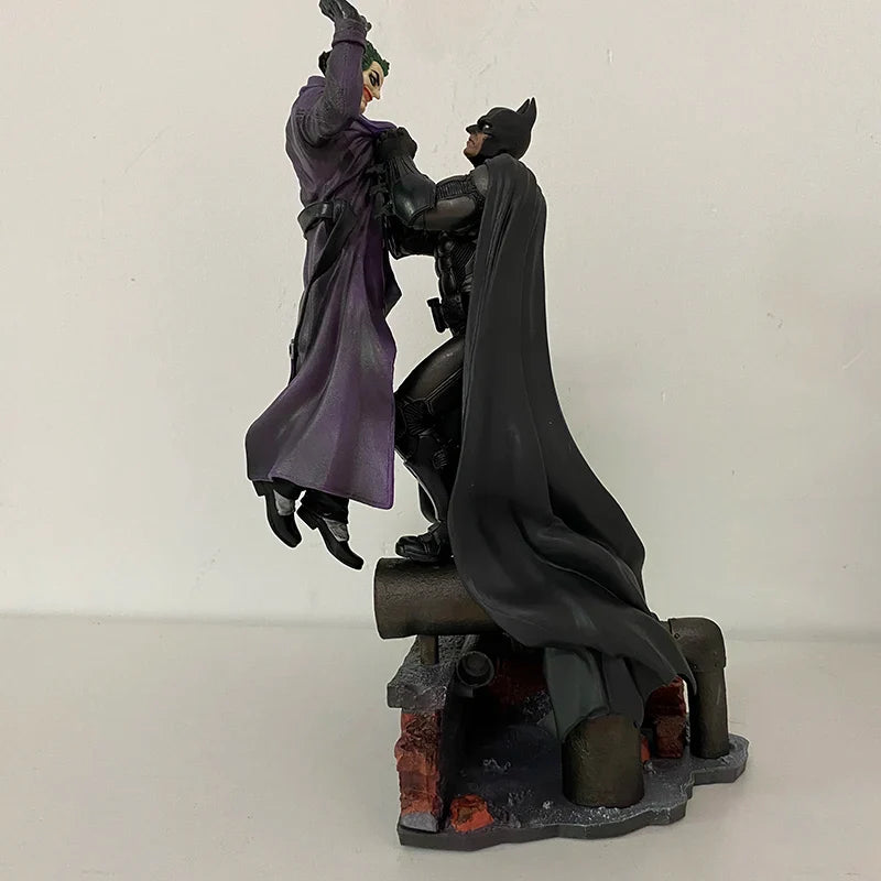 Batman VS Joker Action Figure Arkham Comic Anime Bruce Wayne Joker Figure With Base Big Statue Collection Model Halloween Gifts