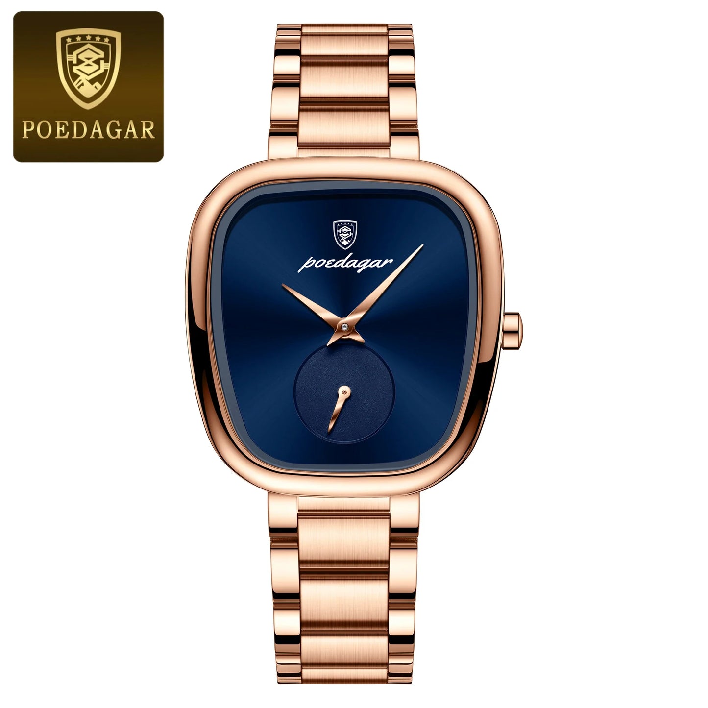 POEDAGAR Luxury Elegant Watch For Woman Waterproof Stainless Steel Quartz Women's Watches Simple High Quality Ladies Wristwatch