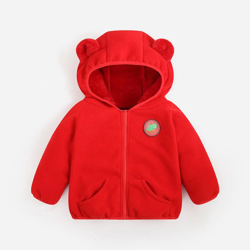 Dinosaur Boys Jacket Autumn Winter Keep Warm Christmas Princess Girls Coat