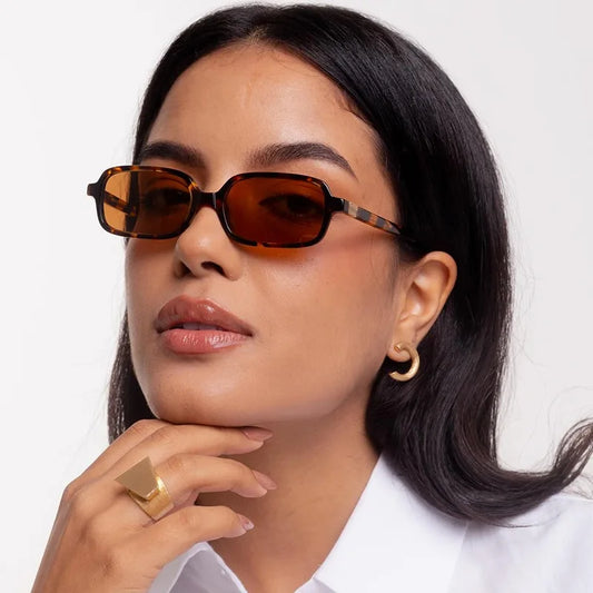 Luxurious Rectangle Sunglasses Women Oval Vintage Brand Designer Square Sun Glasses Men Shades Female Eyewear