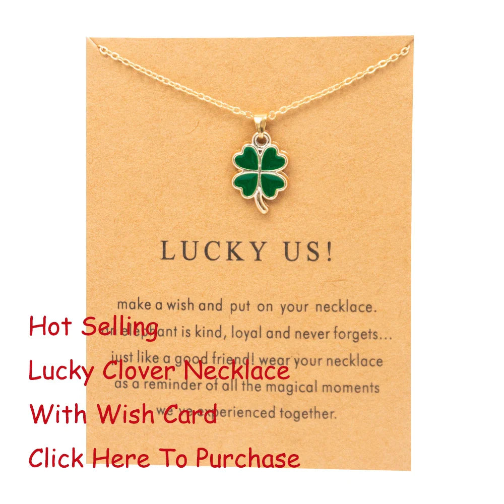 New Trendy Alloy Cute Elegant Sun Love Star Leaves Clover Unicorn Luck Pendant Necklaces for Women Fashion Accessories Jewelry