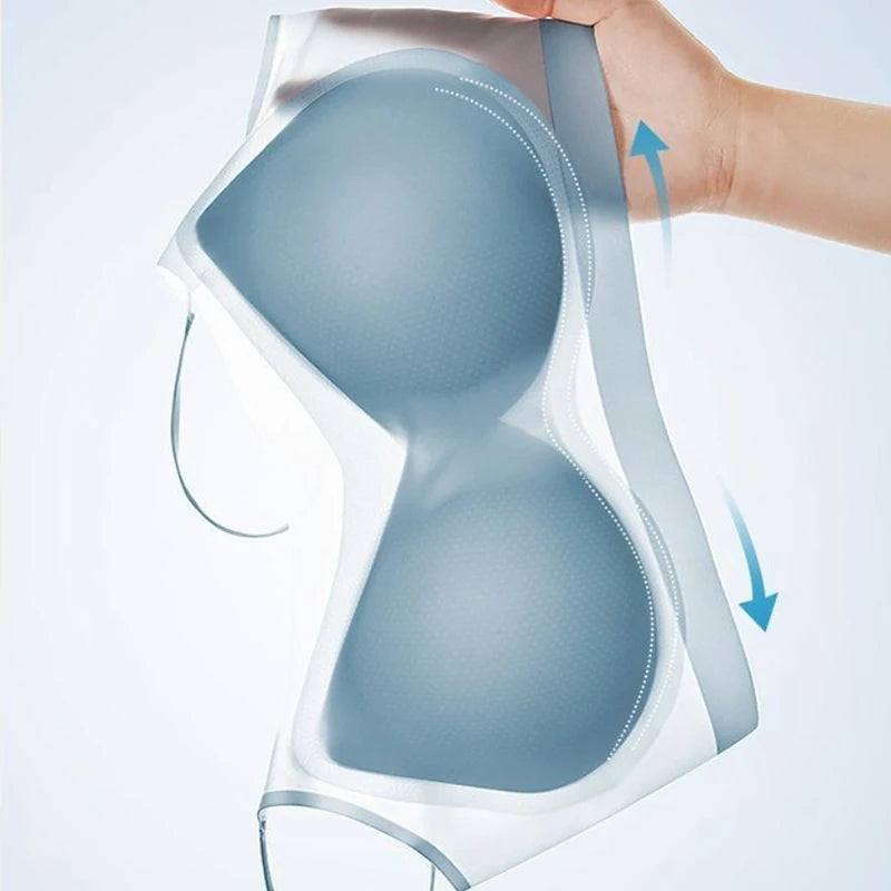 Transparents Bra Ultra-Thin Breathable Ice Silk Top Bra Women's Seamless