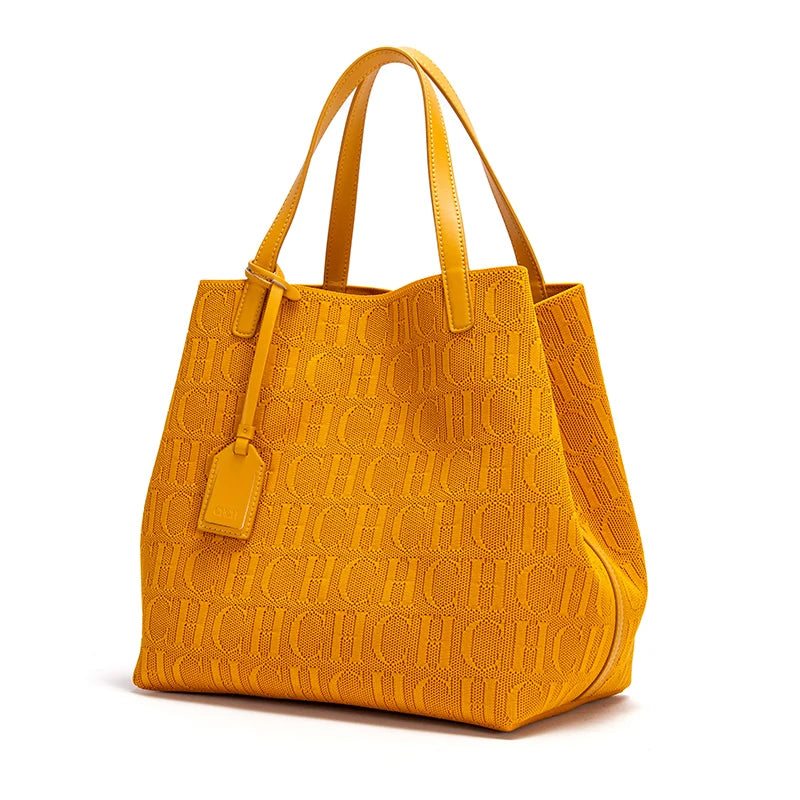 Ladies Shoulder Bag Fashion Classic New Pure Color Outer Pocket Ladies Handbag