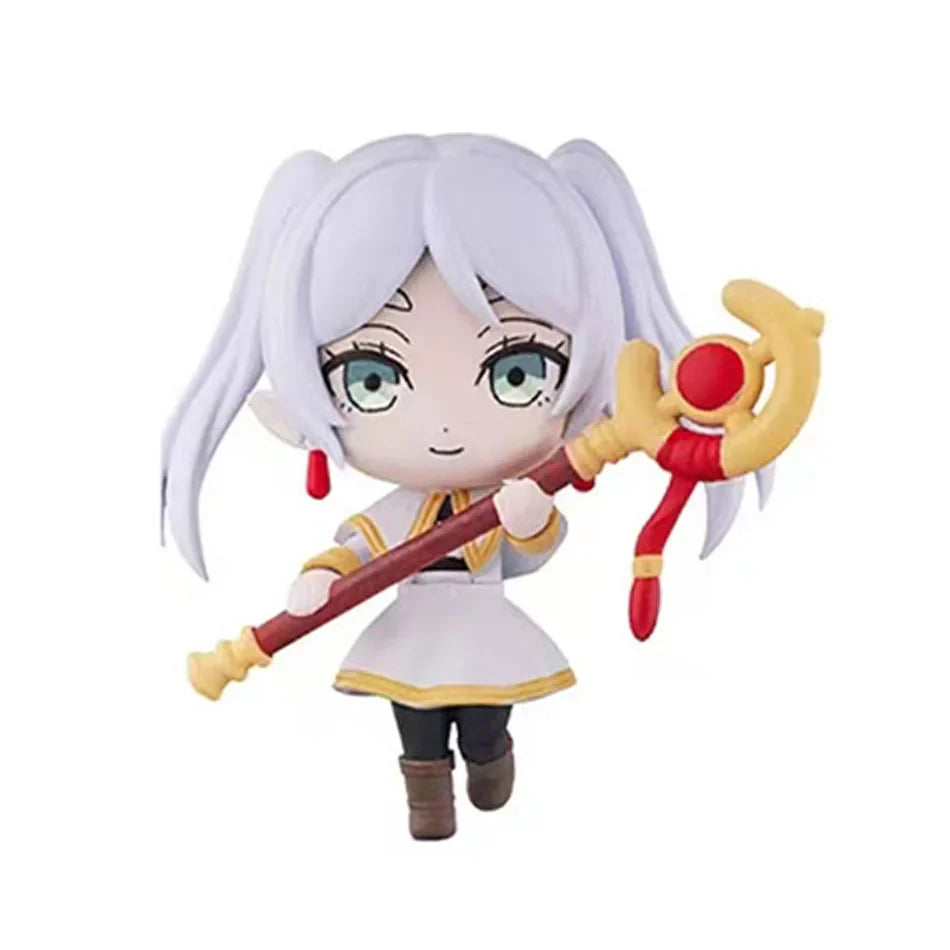 4pcs Frieren: Beyond Journey's End Anime Figure Sitting Fern Action Figures Frieren Noodle Stopper Figure Collection Model Toys