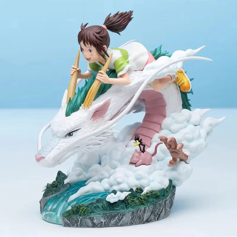 Anime Figure Ogino Chihiro And Nigihayami Kohakunushi Action Fiugre Pvc Model Doll Customized Collectible Decorate Toy Kids Gift