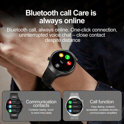 New Smart Watch Men Full Touch Screen Compass Bluetooth Call Flashlight Sports Activity Fitness Heart Rate Waterproof Smartwatch