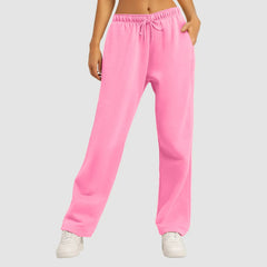 Pink Women's Sweatpants Casual Pants Wide Leg Straight Trousers Joggers High Waist Sweatpants Pants Workout Female Yoga Pants