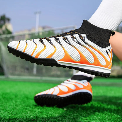 Soccer Cleats Men Sneakers Soccer Shoes Breathable Adult Kids TF/FG Football Boots